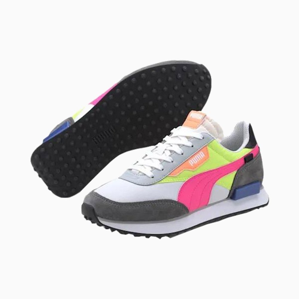 Puma Future Rider "Play On" Low Top Womens Casual Shoe White 373792-02 NEW Sz 6 - Picture 5 of 8